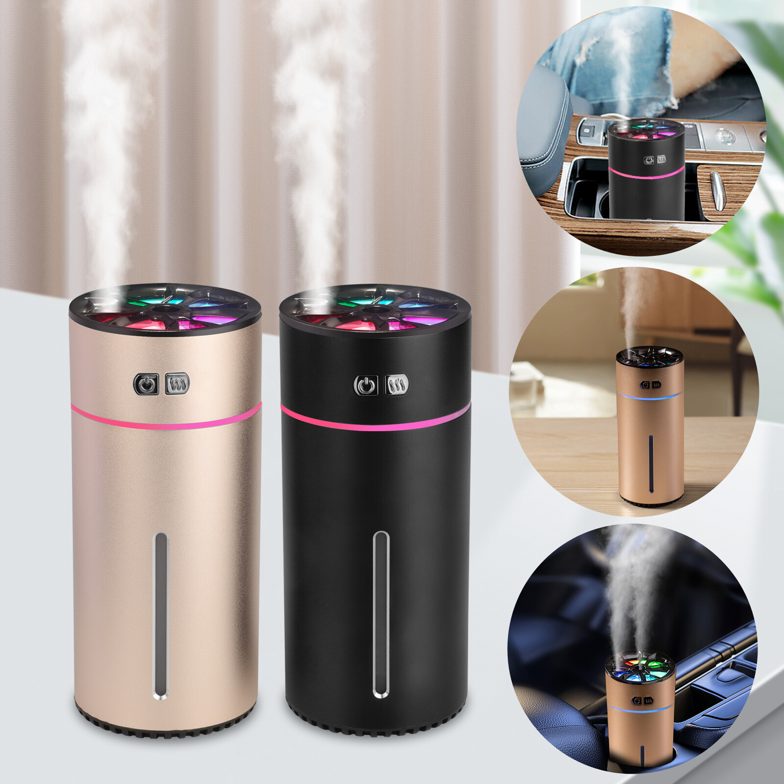 Essential Aroma Oil Diffuser for Large Room Car Ultrasonic Aromatherapy 300 ml gallery