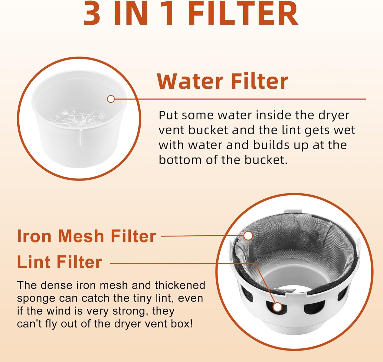 TDIDVKZW Indoor Dryer Vent Kit with 4-Inch by 5-Foot Proflex Duct, White, 4 Inch gallery