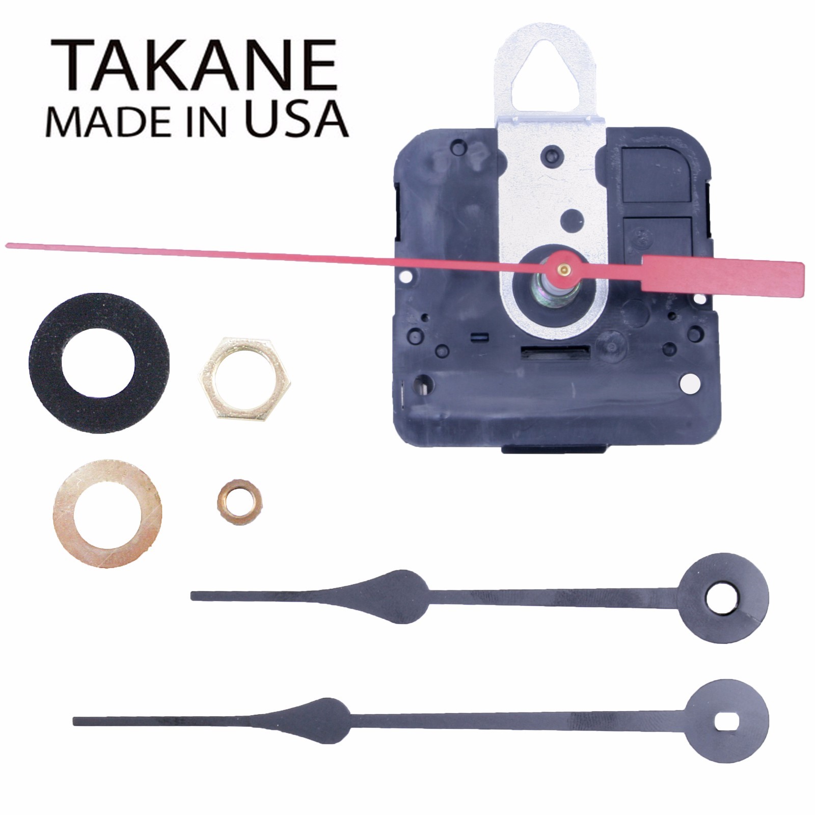 Made in USA Takane Quartz Battery Clock Movement Kit with Hands, Multiple Sizes gallery