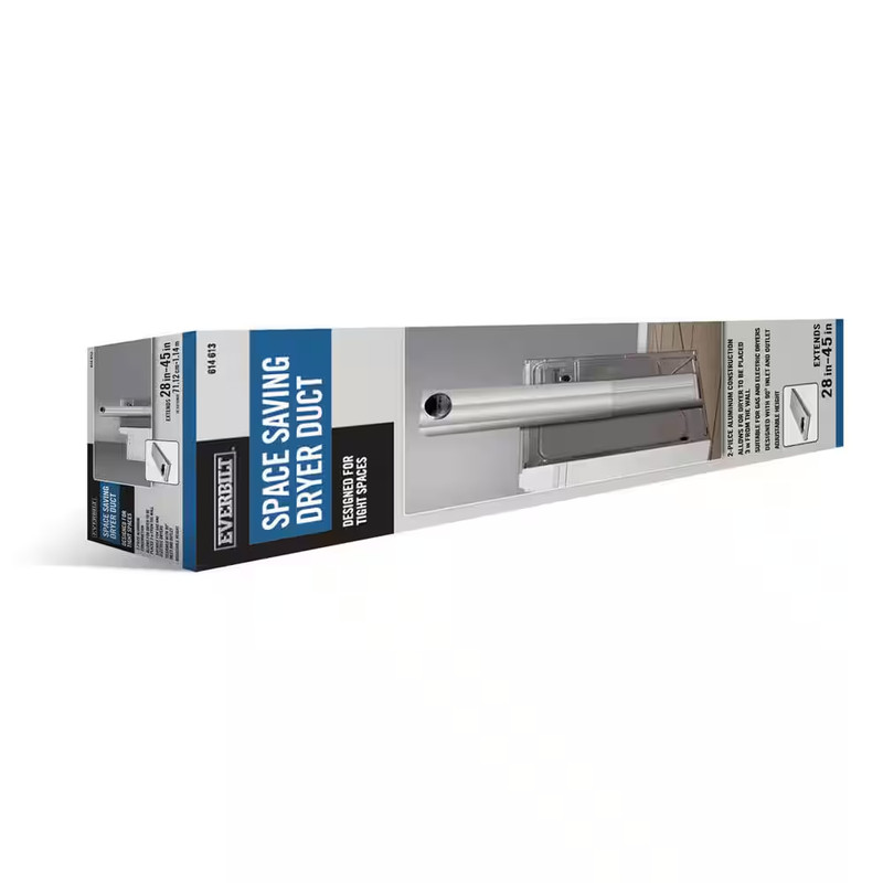 Everbilt 28 in - 45 in. Adjustable Space Saver Aluminum Dryer Vent Duct gallery