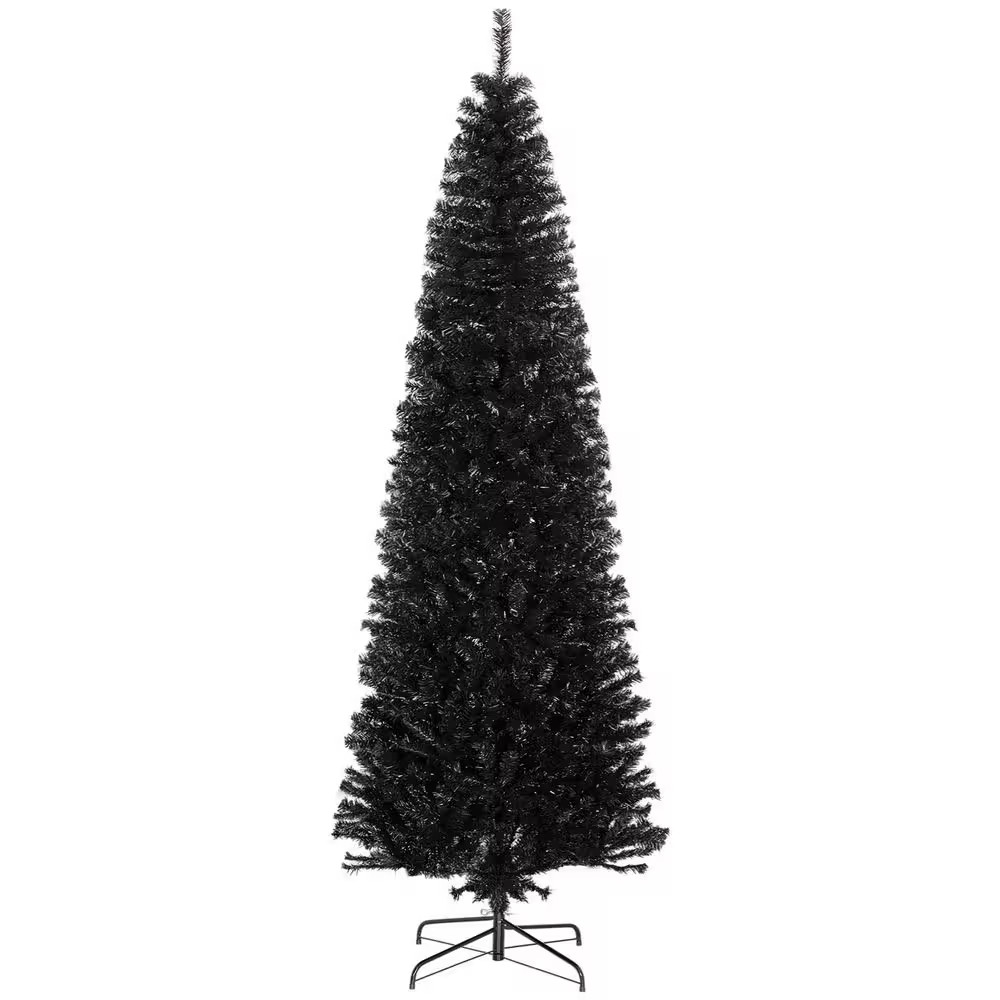 8 Ft. Pencil Christmas Tree, Unlit Artificial Christmas Tree Slim Douglas Fir Xm gallery