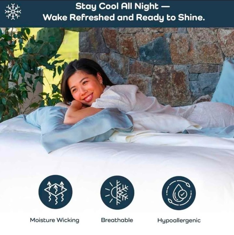 OLIVE + CRATE 100% Lyocell Tencel EUCALYPTUS - KING DUVET COVER OATMEAL gallery