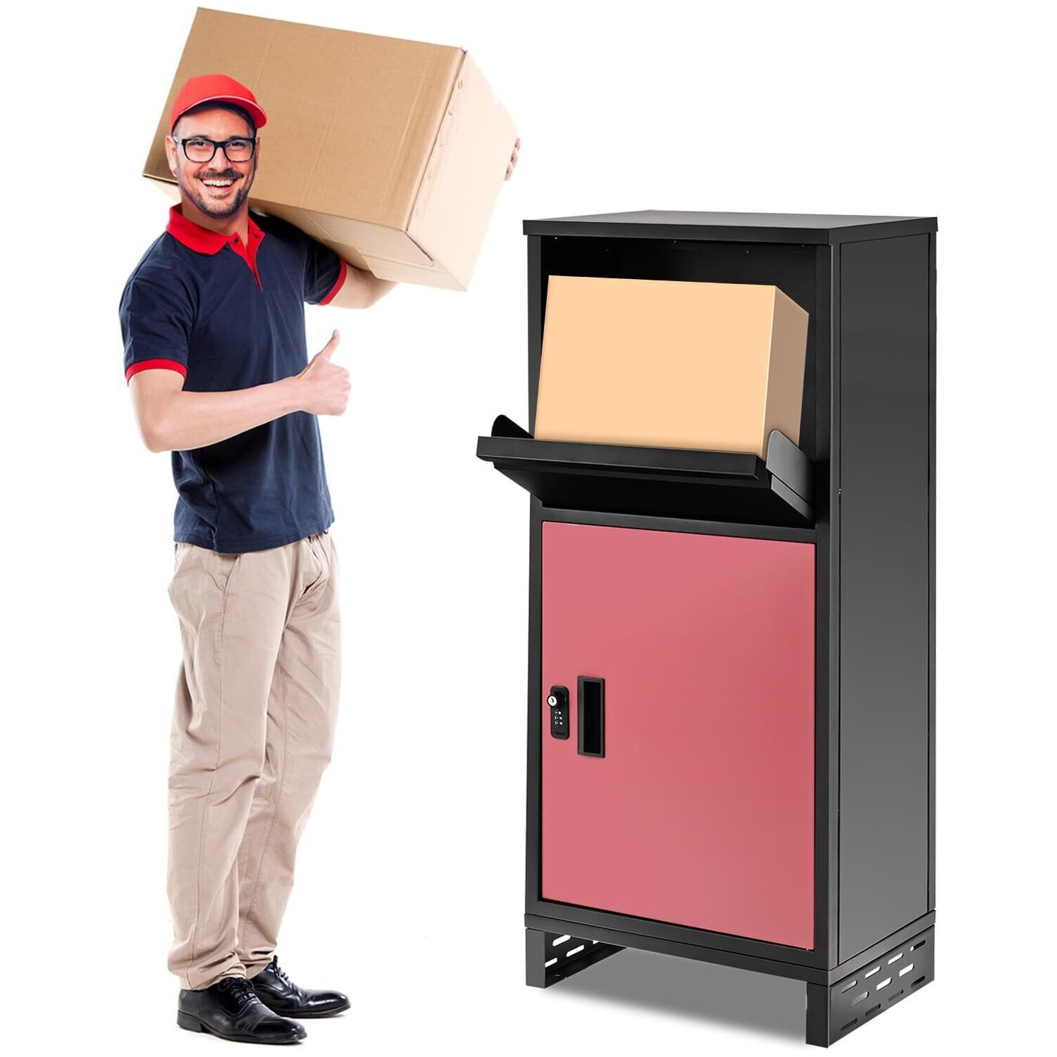 Lilypelle Package Delivery Boxes for Outside Anti-Theft Lockable Parcel Drop Box gallery