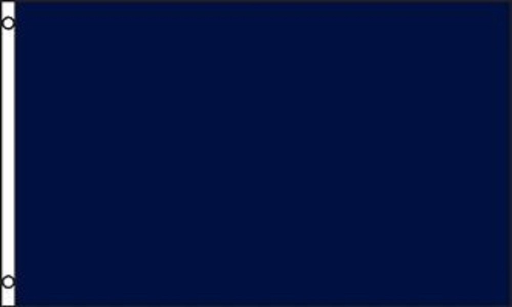 3x5 Solid Plain Navy Blue Printed 210D Nylon Flag 3'x5' Advertising