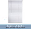 Cordless 2" Premium Vinyl Mini Blind, 39" Wide x 60" Long, White, Smooth, Roo... gallery