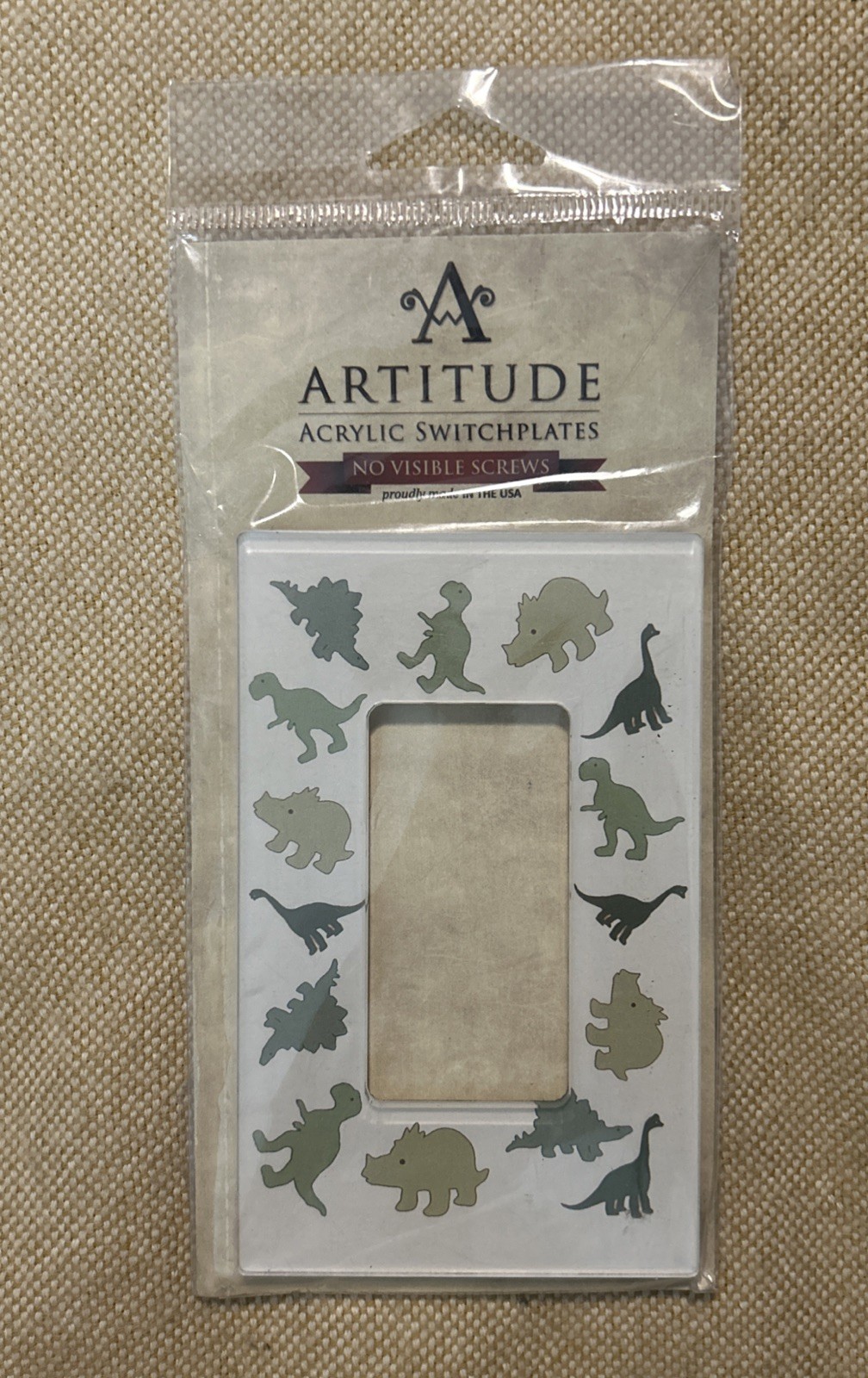 CUTE 2012 Artitude Dinosaurs Acrylic Light Switch Plate Cover No Visible Screws gallery