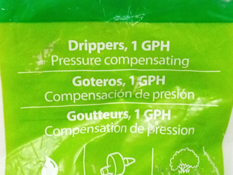 Rain Bird Pressure Compensating Drippers, 1 GPH (SW10/10) - 3 Pk w/ 10 Drippers gallery