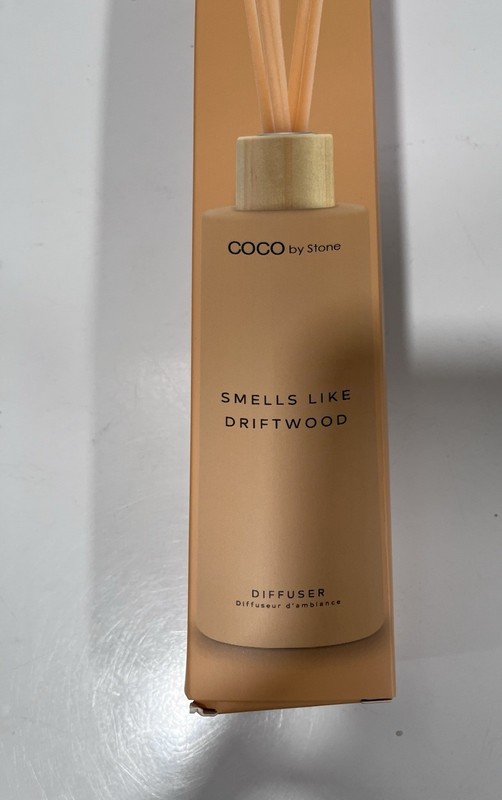 COCO By Stone LUXURY 6-REED DIFFUSER Smells Like Driftwood , 5 oz-NEW! gallery