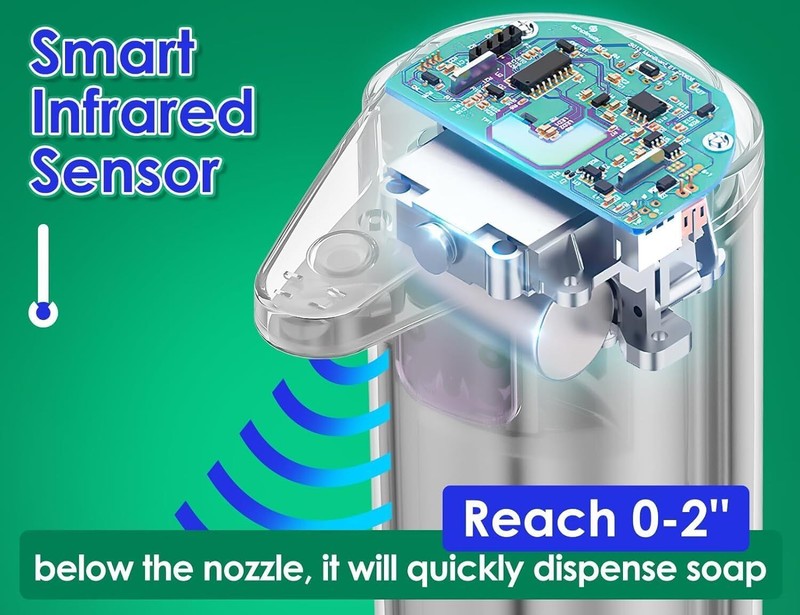 280ml Stainless Auto Handsfree Sensor Touchless Soap Dispenser Kitchen Bathroom gallery