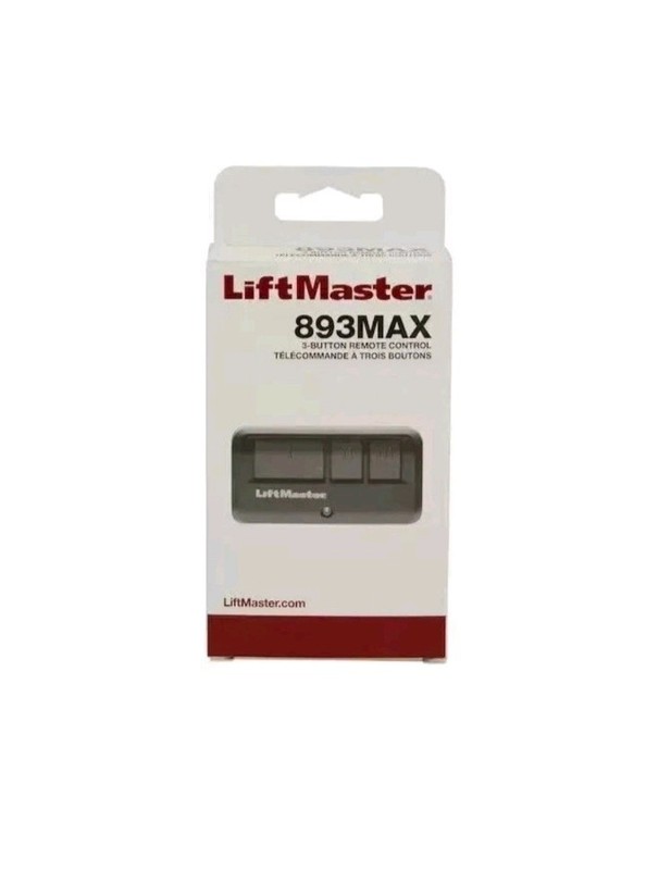 10 PACK LiftMaster 893MAX 3 Button Visor Remote Control Garage Door Opener B gallery