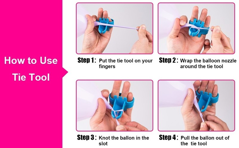 Portable Electric Balloon Pump 2 Nozzle Air Blower Inflator Party w Ribbon FREE gallery