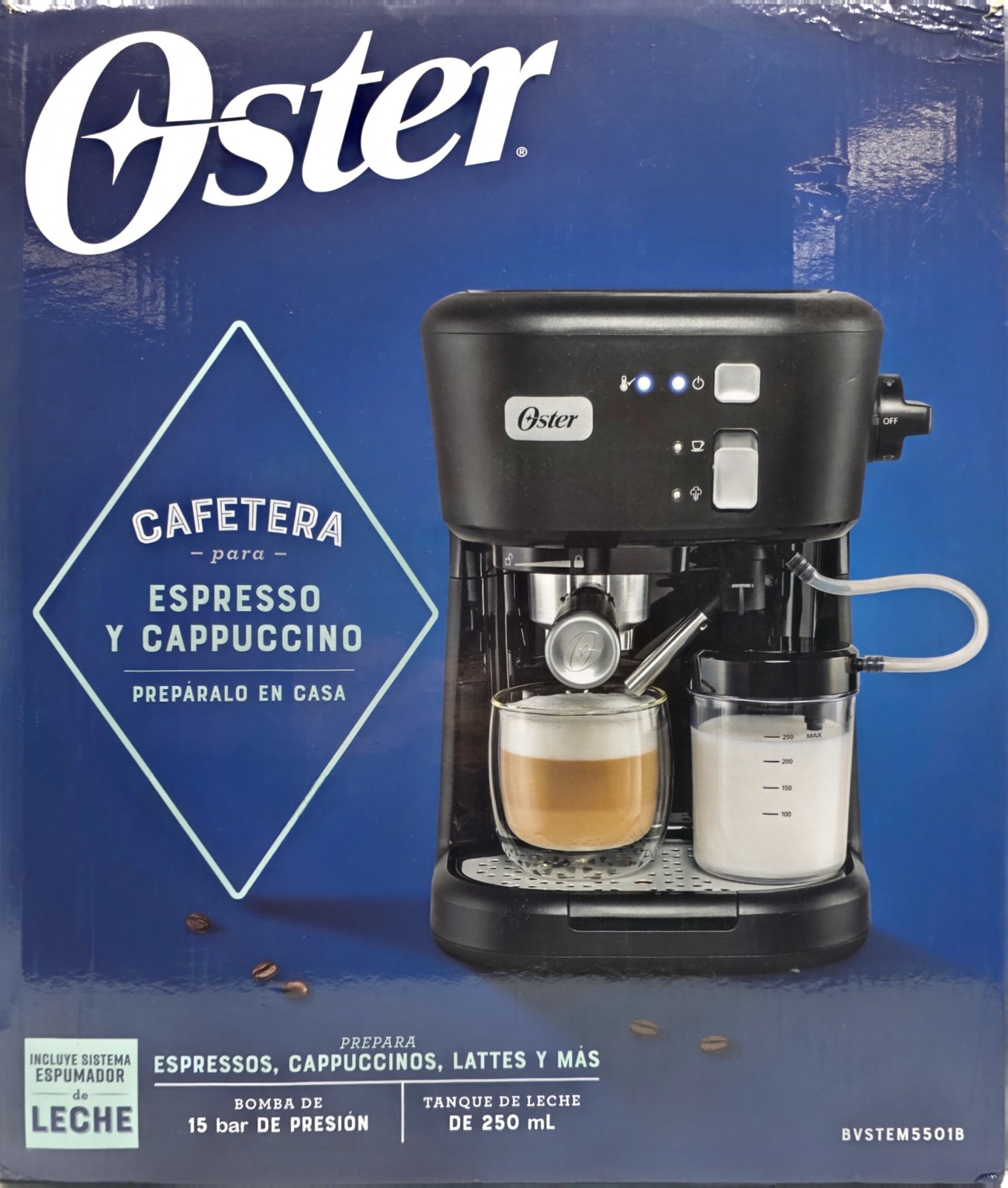 Oster Semi-Automatic Espresso Maker BVSTEM5501B - Black gallery