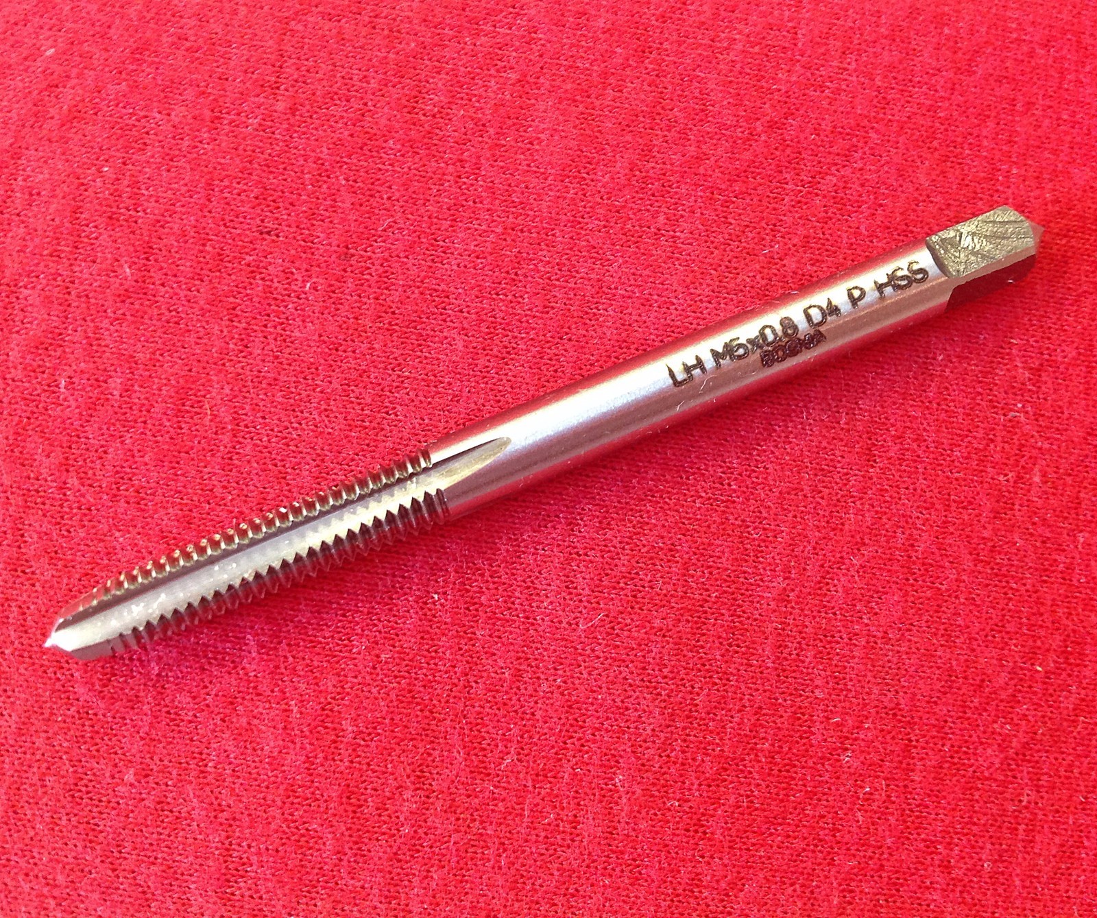 M5 x 0.80 LEFT HAND Plug Tap Alfa HTLM81116 5MM x .8 HSS 4FL LH Metric gallery