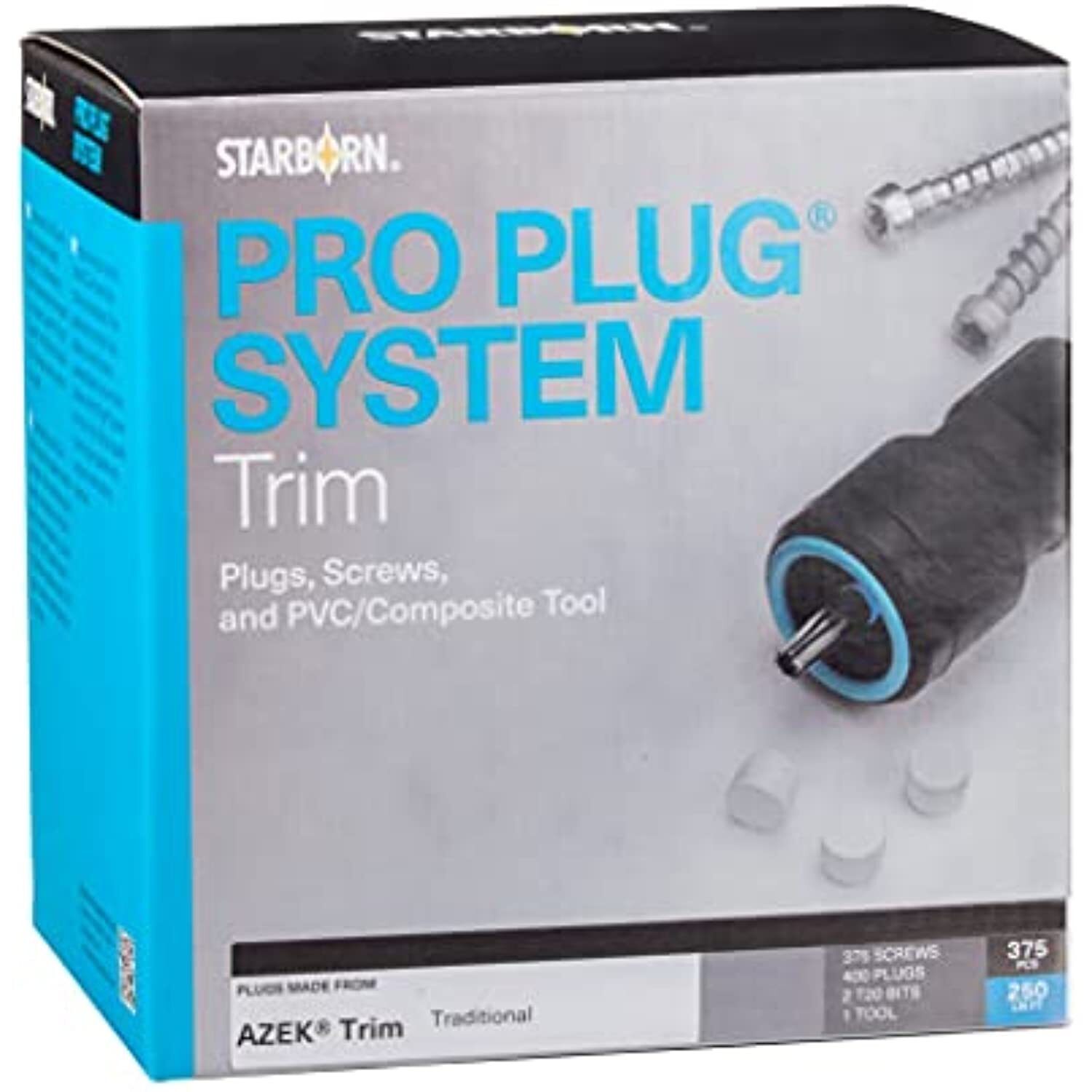 Pro Plug PVC Plugging System for AZEK Traditional Trim - Stainless Steel- 375 gallery