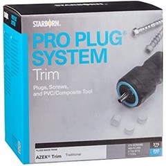 Pro Plug PVC Plugging System for AZEK Traditional Trim – Stainless Steel- 375