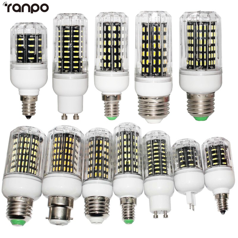 E27 E14 LED Corn Light Bulbs E26 E12 10W 20W 25W 30W 4014 SMD White Lamp GL203 gallery