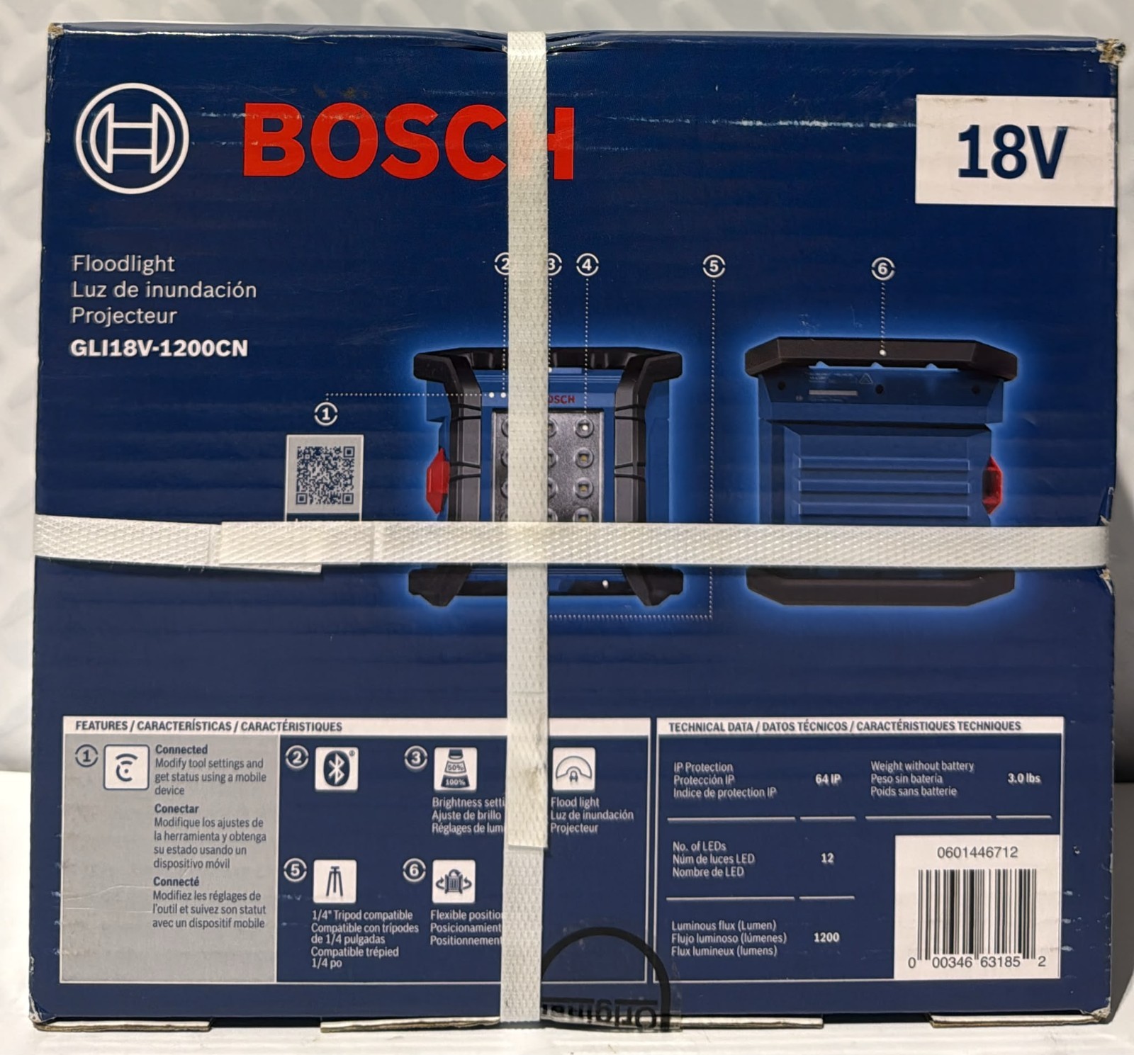 Bosch 18-volt Lithium ion (Li-ion) Cordless 1200-Lumen LED PowerTool Flashlight gallery