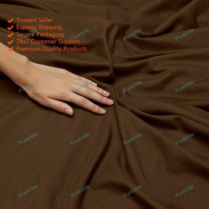 1800 Count Solid Colors Deep Pocket Microfiber Bed Sheet With Pillow Cover gallery