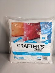 NEW Fairfield 16″ Square Poly-fil Basic Pillow Form Crafter’s Choice White