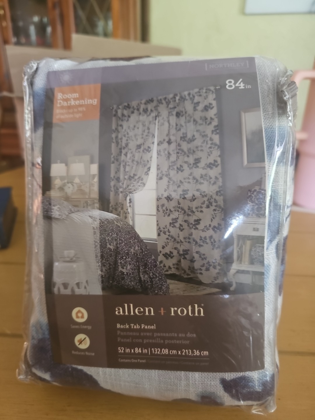 Allen + Roth Room Darkening Single Curtain Panel 52” X 84” Back Tab Panel. {17}. gallery