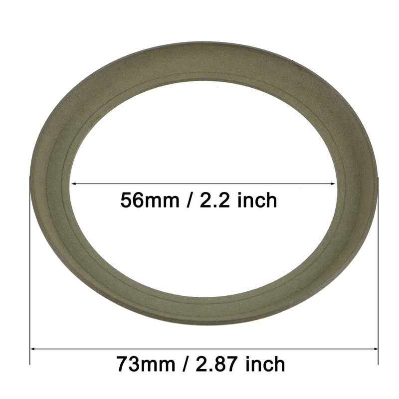 Air Compressor Piston Ring Part 73mm OD 56mm ID 1mm Thickness Dark Green gallery