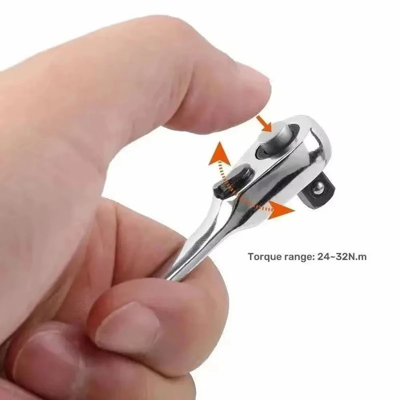 1/4" Mini Double-Ended Quick Socket Ratchet Wrench Rod Screwdriver Bit Tools * gallery