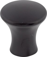 Top Knobs TK590BLK Oculus Round Knob Small 7/8″ Flat Black