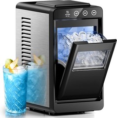 Electatic Ice Makers Countertop,26Lbs/24H,8Pcs in 6Mins,Portable Ice Maker Machi