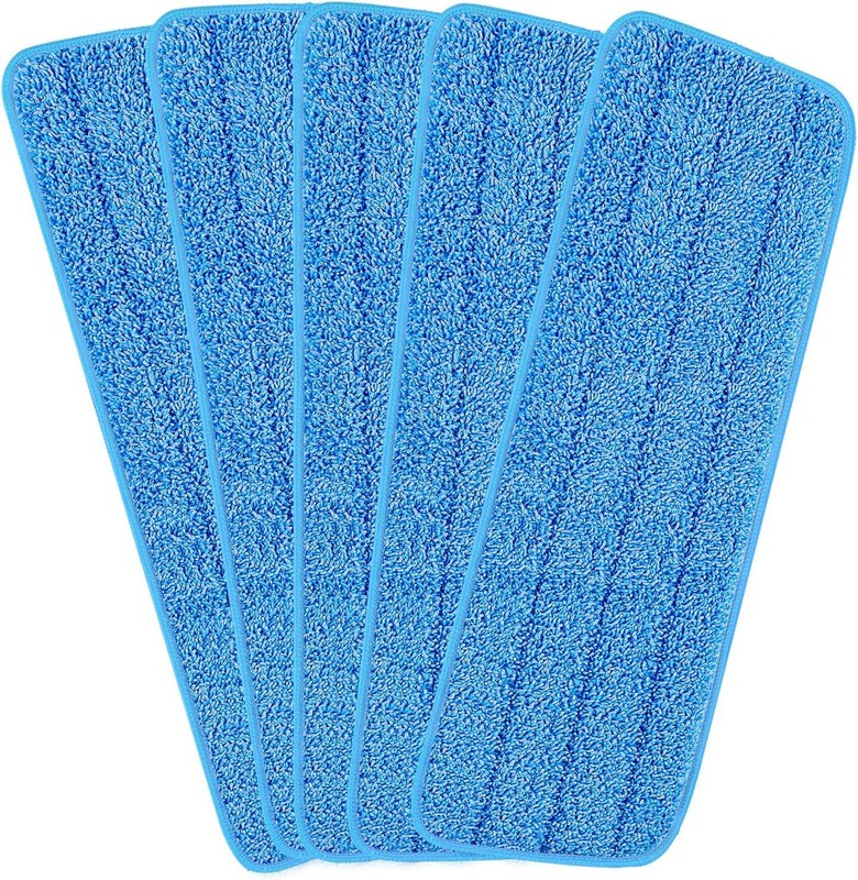 Durable 5 Pack Microfiber Mop Heads - Universal Fit for Home and Commercial Use gallery