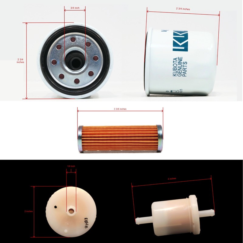 Service Maintenance KIT Grasshopper MidMount 322D 325D Air Oil Fuel Filters gallery