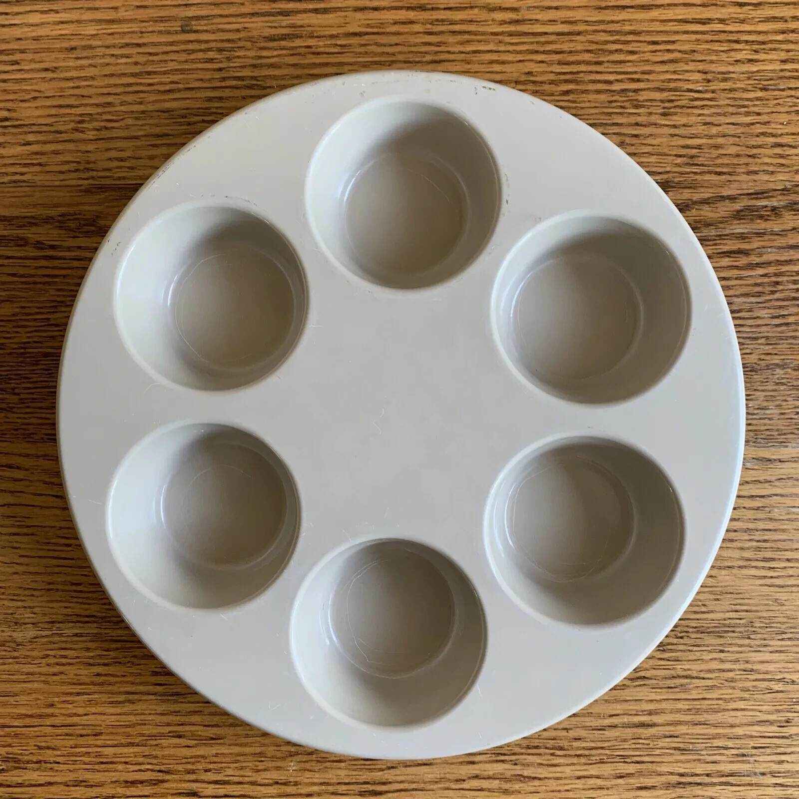Anchor Hocking MICROWARE Microwave/Conventional 6-Hole Muffin Pan USA; Excellent gallery