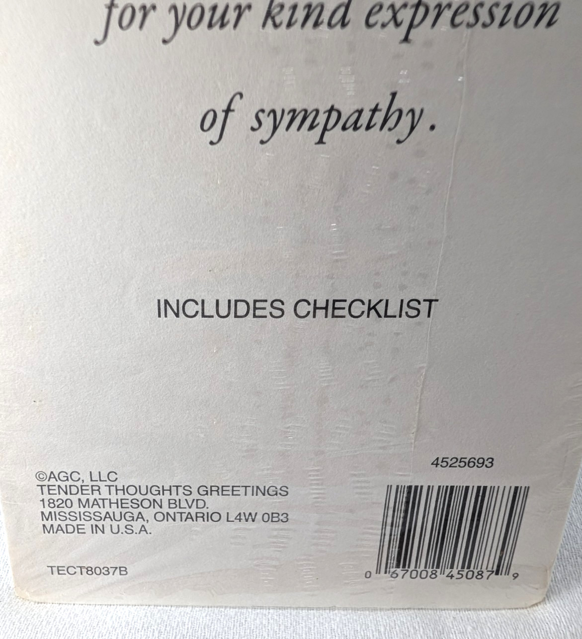 Tender Thoughts Sympathy Religious Set of 8 Thank You Notes Includes Checklist gallery