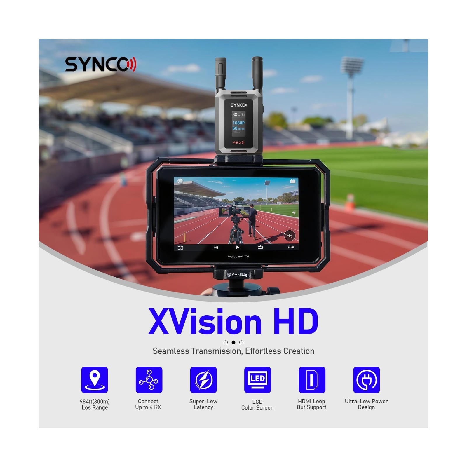 Synco Xvision Wireless Video Transmission System - 300M HD 1080P 60fps HDMI T... gallery