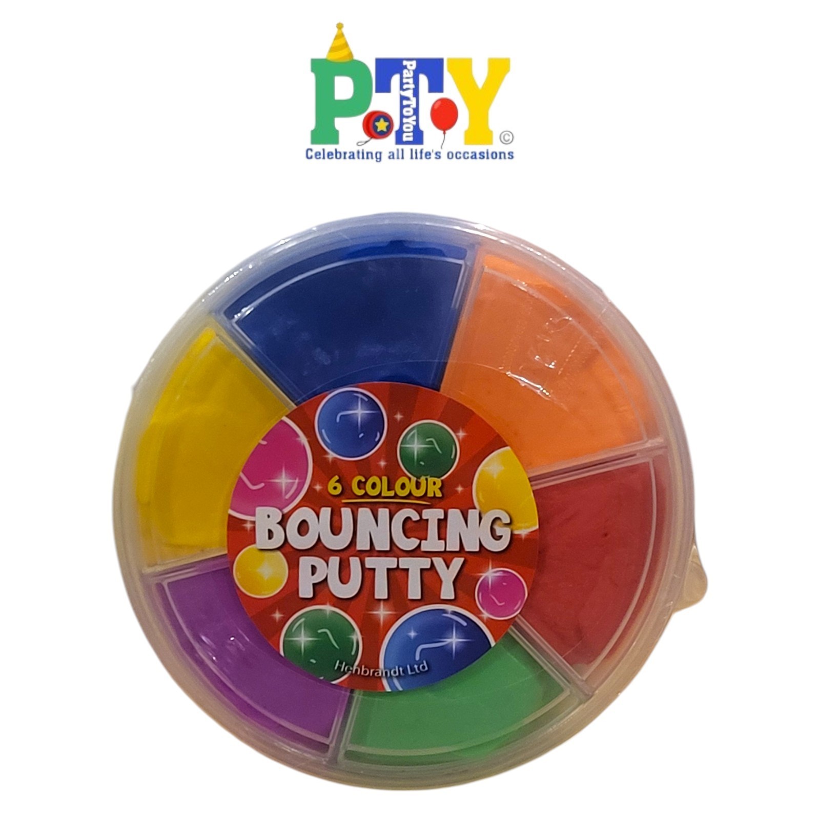 6 Tone Bouncing Putty - 60g - 6.5cm - Party Bag Fillers - Stocking Fillers - 3+ gallery