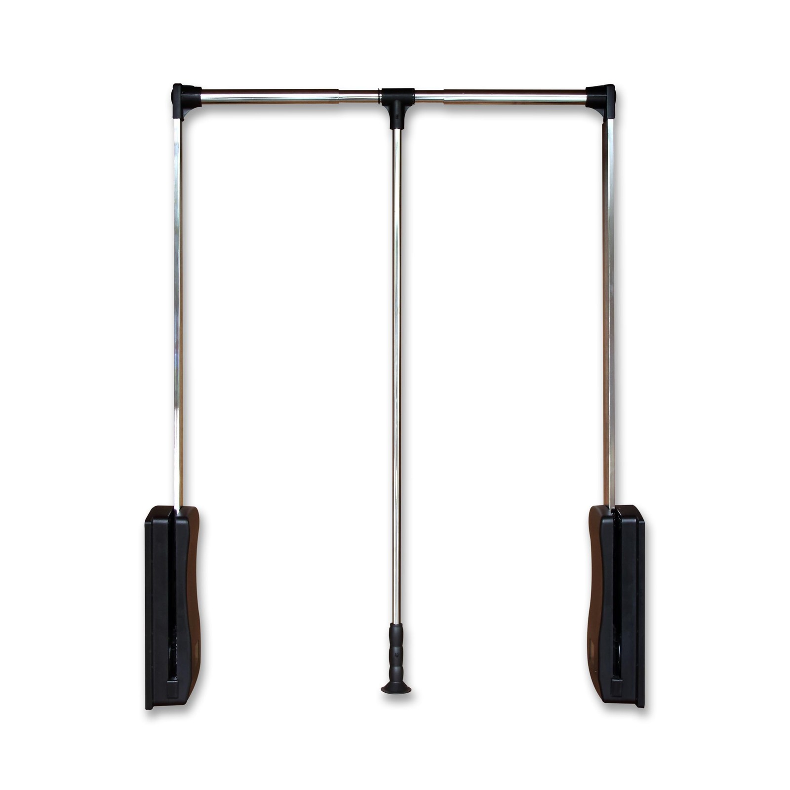 Pull Down Closet Rod 21"26", Adjustable Side Mounted Closet for Kitchen Bedro... gallery