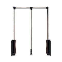 Pull Down Closet Rod 21″26″, Adjustable Side Mounted Closet for Kitchen Bedro…