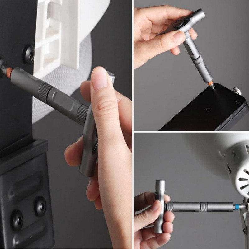 25Pcs 24 in 1 Multifunction Screwdriver Head Set Household Repair Ratchet Wrench gallery