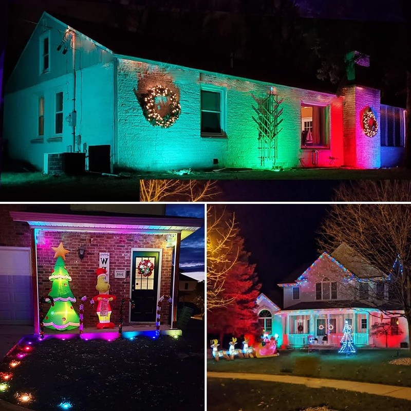 Spotlights Outdoor, RGB Color Changing Landscape Lights 12W 800lm 120V Plug i... gallery