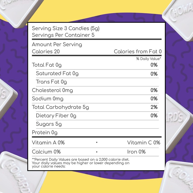 Choward's Violet Mints Candy | Bold 15 Count (Pack of 6), Blue,Red,Violet gallery