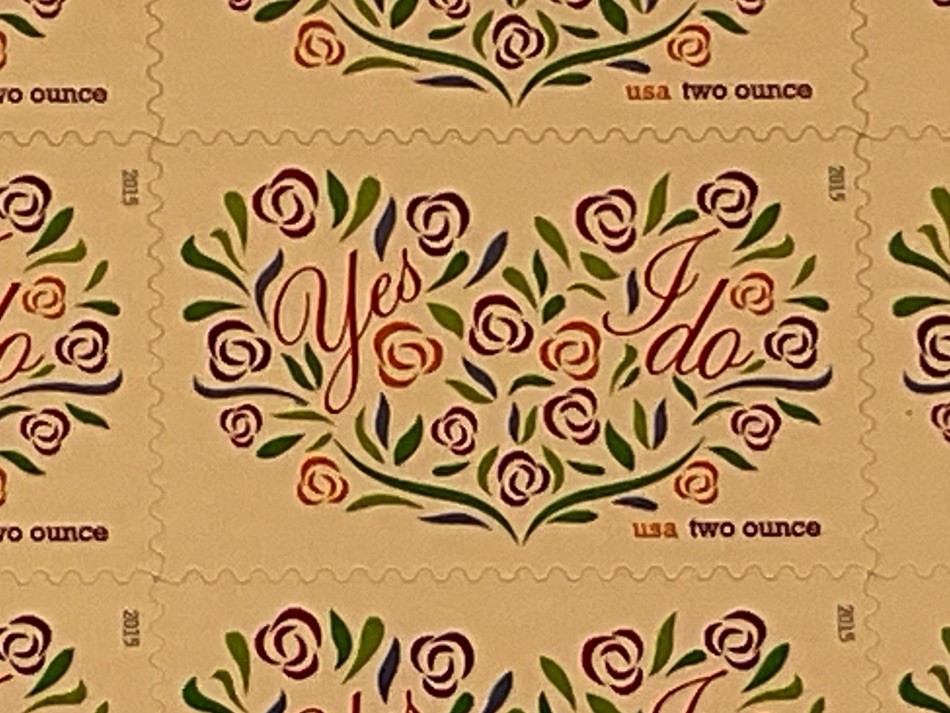Wedding Invitations - Forever Stamps YES I DO, #4765 Bouquet Of Flowers 2 Ounce gallery