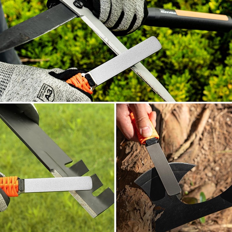 SHARPAL 181N DualGrit Diamond Sharpening Stone File Garden Tool Knife gallery