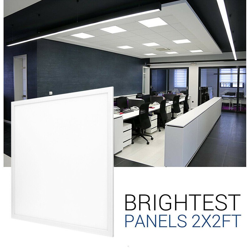2-20Pack 2x2 Ft LED Flat Panel Light Drop Ceiling Flat Recessed Troffer Fixture gallery