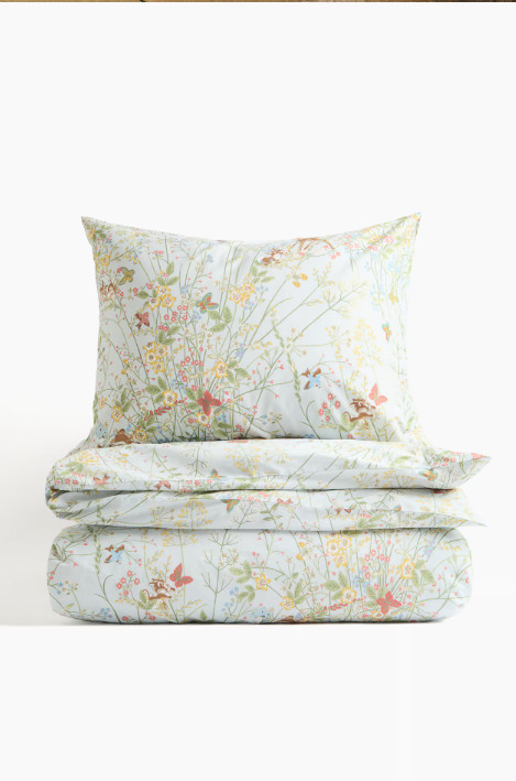 NWT H&M Patterned Cotton Duvet Cover Set gallery