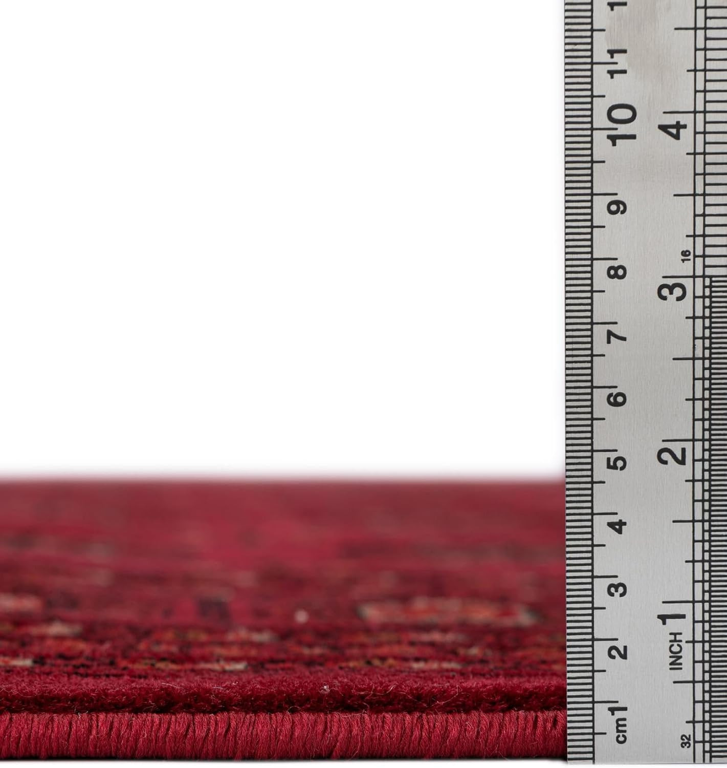 Khan Round Area Rug - 6'1" Red/Terracotta from Tekke Collection gallery