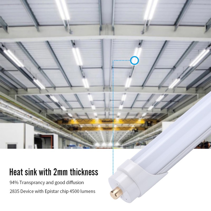 4-100Pack T8 8ft LED Tube Light Single Pin FA8 Fluorescent Replacement Shop Bulb gallery