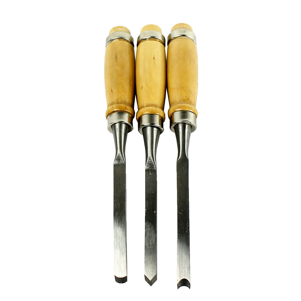 12 Piece Wood Carving Hand Chisel Tool Set Professional Woodworking Gouges Steel gallery