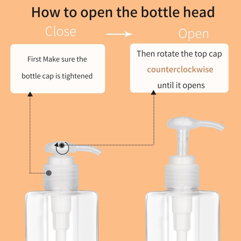 Clear 250ML Pump Bottle Refillable Cosmetic Lotion Dispenser gallery