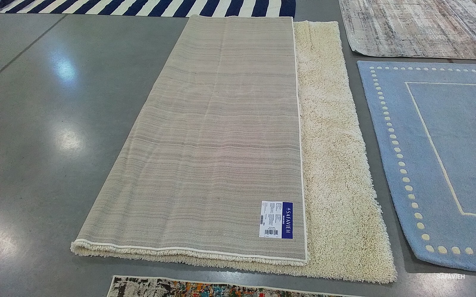 IVORY 9'-0" x 9'-0" Stained Rug, Reduced Price 1172773613 SG180-1212-9SQ gallery