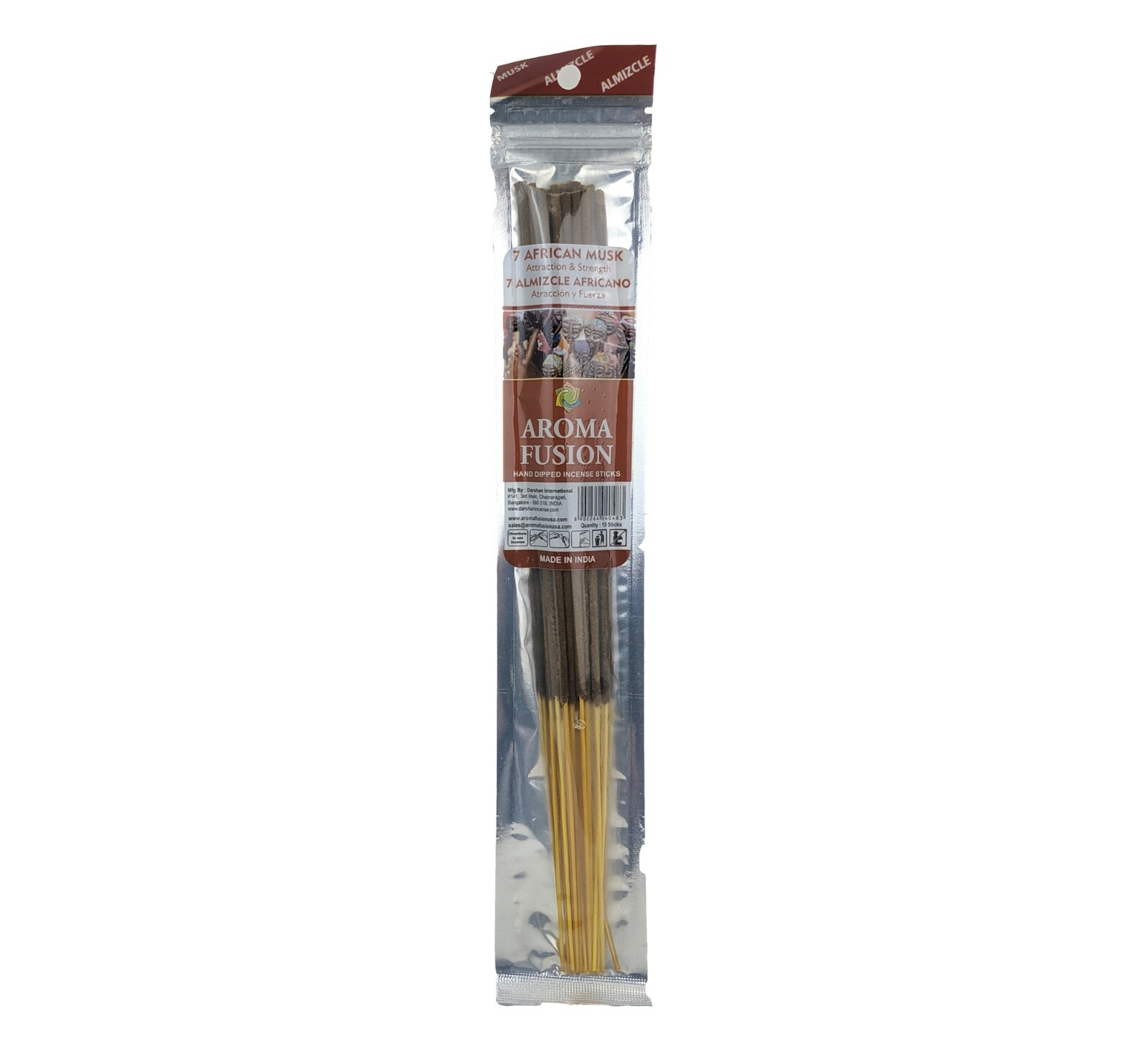 ASSORTED Aroma Fusion 11" Incense Sticks, Hand Dipped, ~15 Stick Packs gallery