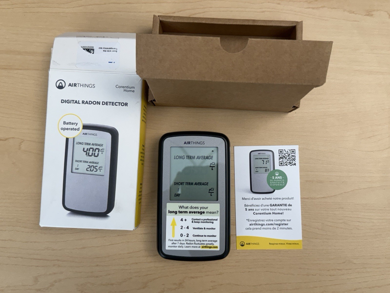 Airthings Corentium Home 223 Digital Radon Detector Tested Working gallery